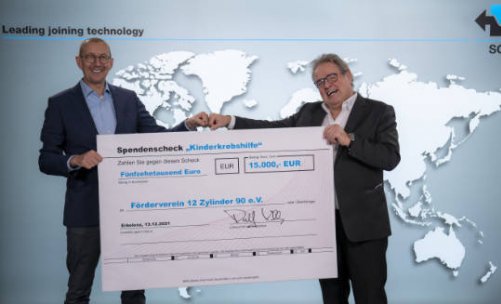 Scheckübergabe Fa. Schaaf